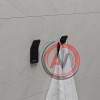 Крючок одинарный Lemark SMOOTH LINE для полотенец и халатов, чёрный матовый